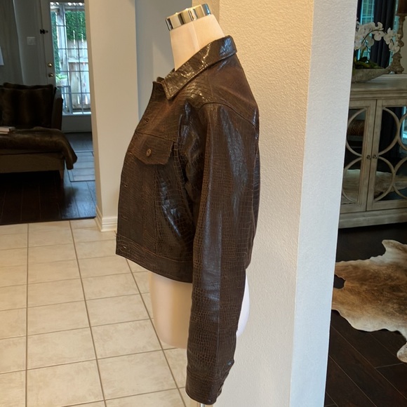 Vintage Jane Doe Collection Embossed Leather Jacket, Sz S - Picture 5 of 15